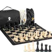 Load image into Gallery viewer, Gold Knight Chess Set