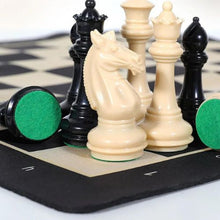 Load image into Gallery viewer, Gold Knight Chess Set