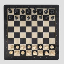 Load image into Gallery viewer, Gold Knight Chess Set