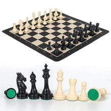 Load image into Gallery viewer, Gold Knight Chess Set