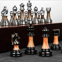 Load image into Gallery viewer, Folding Metal Chess Set