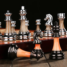 Load image into Gallery viewer, Folding Metal Chess Set