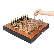 Cargar imagen en el visor de la galería, Juego de ajedrez de madera de lujo