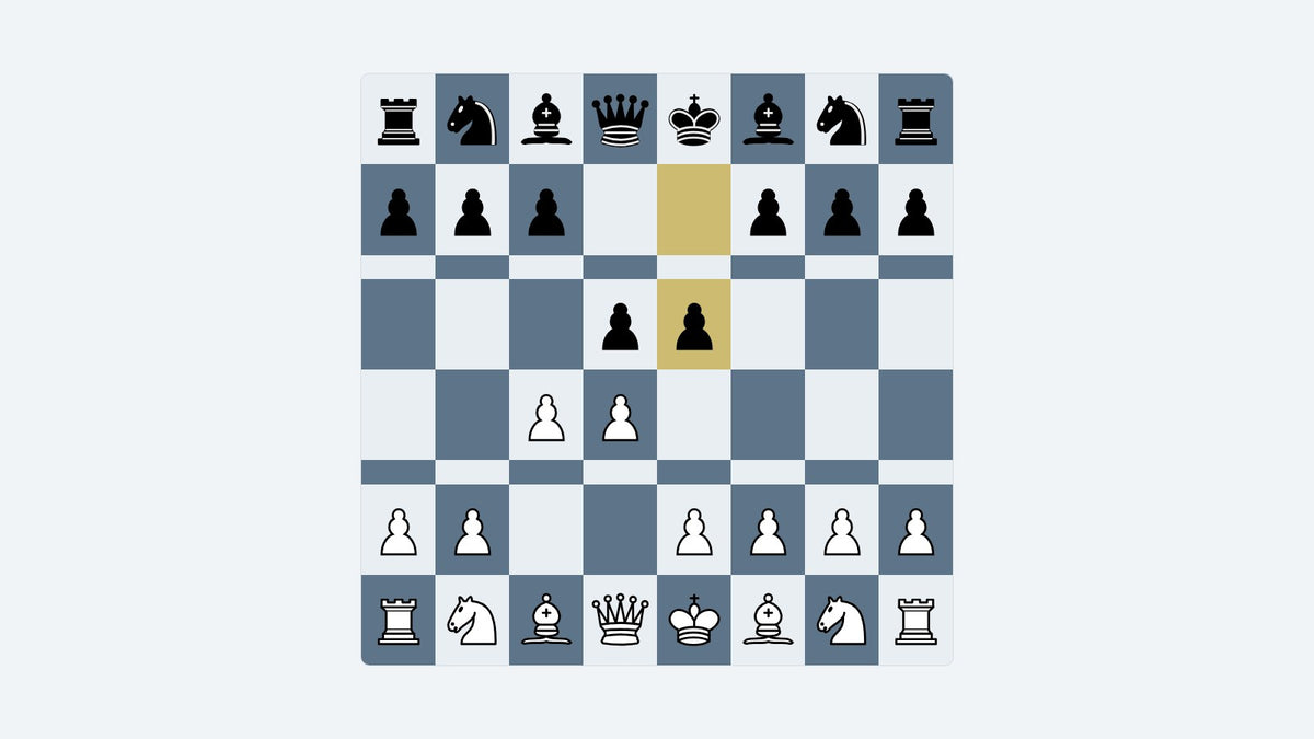 Board diagram: the key position of the Albin Countergambit