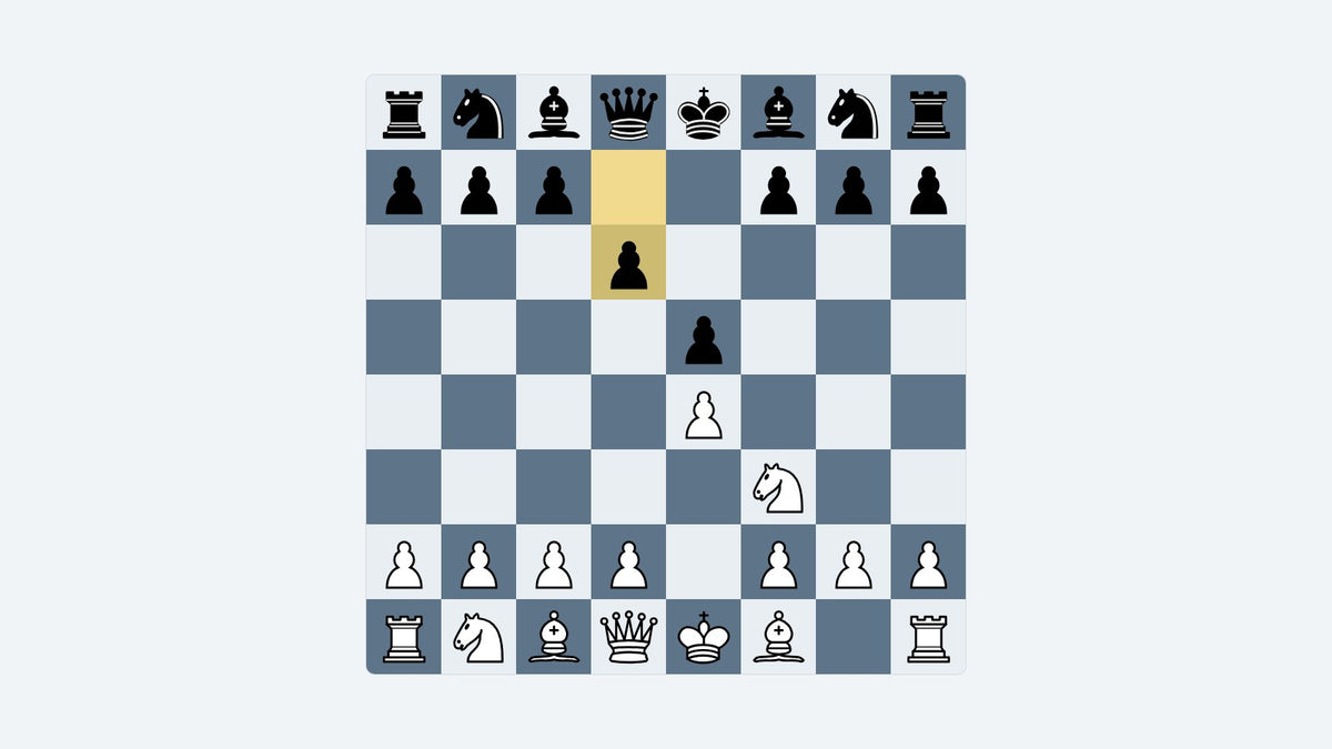 Board diagram: the key position of the Philidor Defense