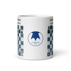 Latvian Gambit Chess Mug - ceramic chess opening mug