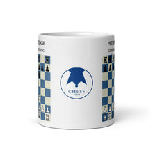 Load image into Gallery viewer, King&#39;s Pawn Opening Latvian Gambit Chess Mug
