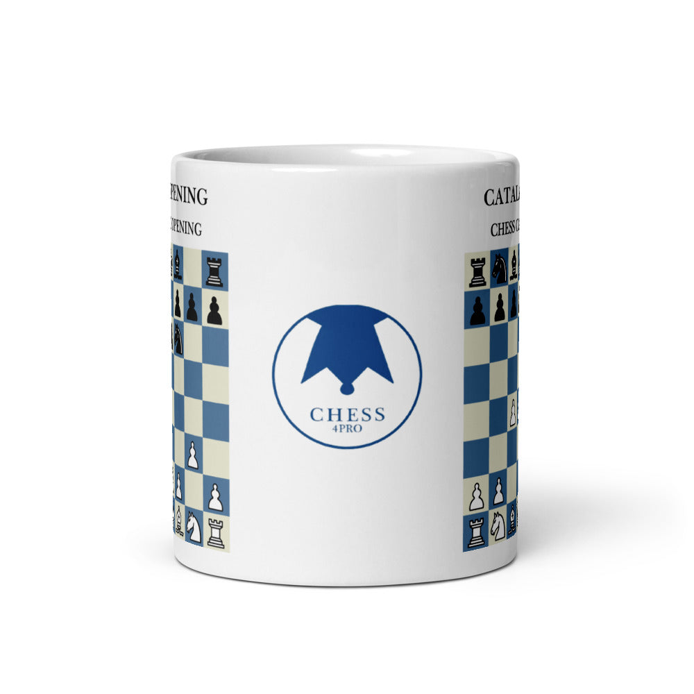 Catalan Opening Chess Mug - ceramic chess opening mug