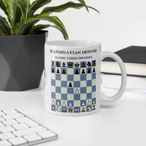 Taza de Ajedrez de Defensa Escandinava 