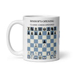 Bishop's Opening Chess Mug - ceramic chess opening mug