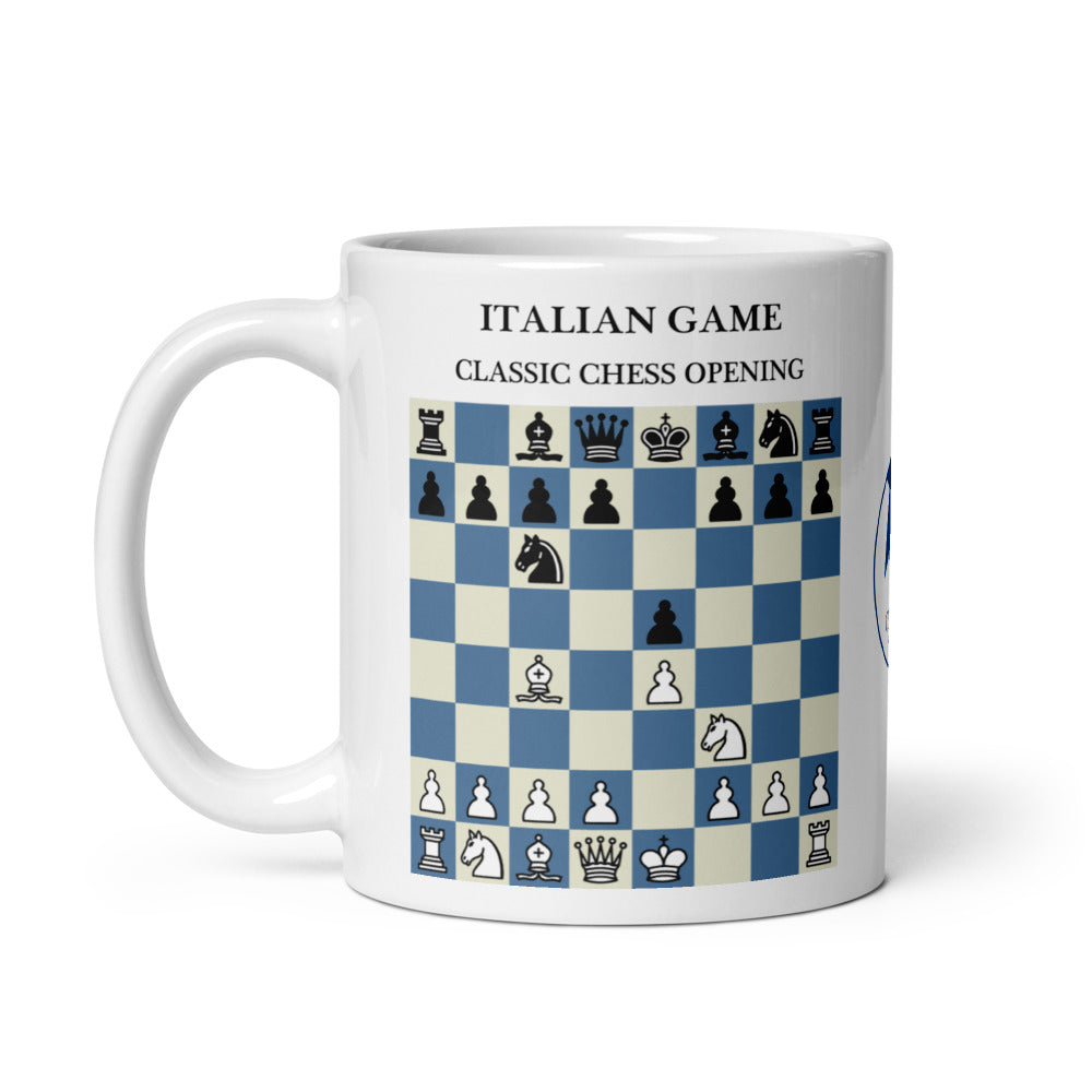Italian Game Chess Mug - ceramic chess opening mug