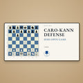 Caro-Kann Defense Chess Desk Mat - Chess4pro