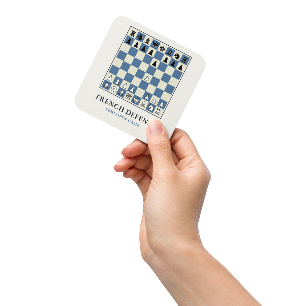 French Defense Chess Coaster