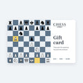 Chess4pro gift card with a Ruy Lopez position on the board