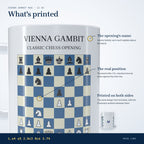 What's printed on the Vienna Gambit mug: the opening's name and the position after 3.f4, on both sides