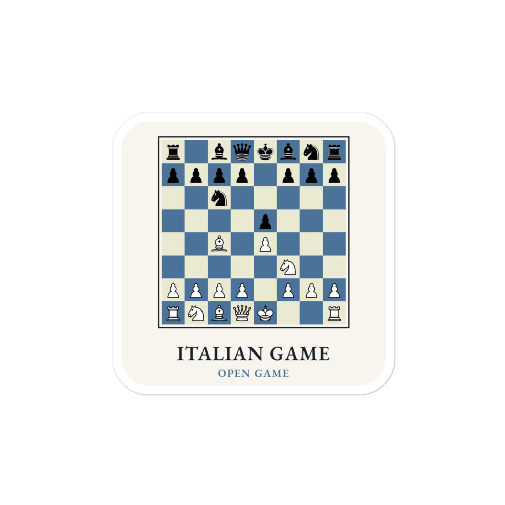 Italian Game Chess Sticker