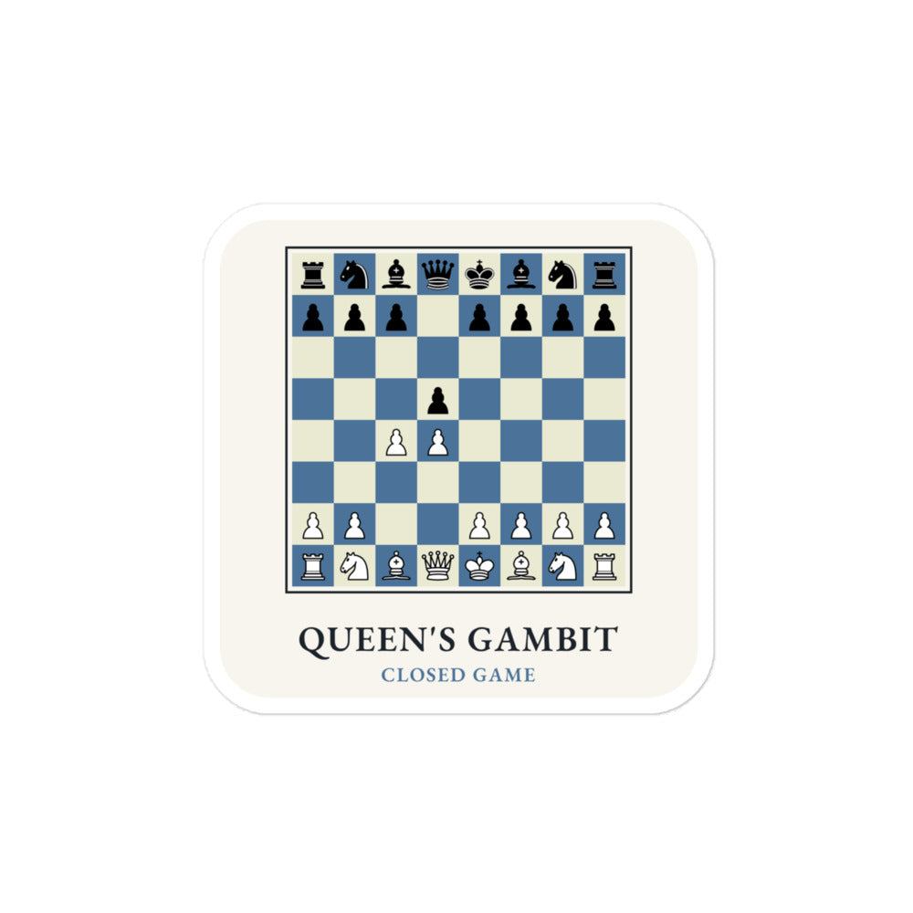 Queen's Gambit Chess Sticker