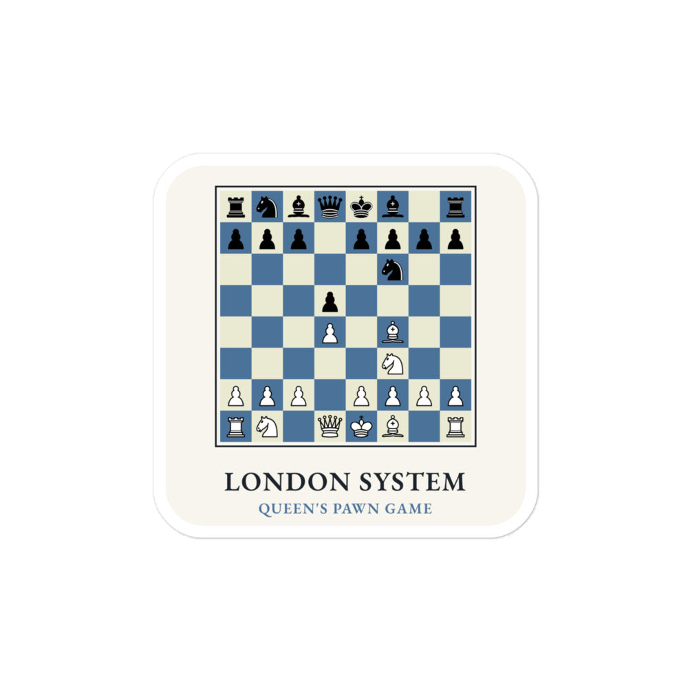 London System Chess Sticker