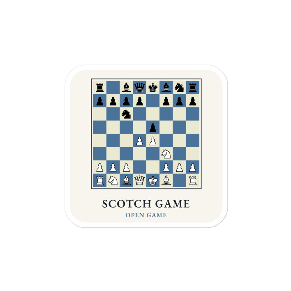 Scotch Game Chess Sticker
