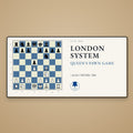 London System Chess Desk Mat - Chess4pro