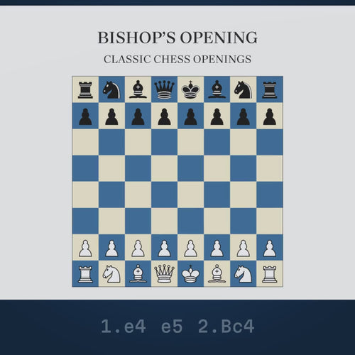 Video: the Bishop's Opening played move by move on a chessboard that wraps into the mug