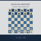 Video: the Sicilian Defense played move by move on a chessboard that wraps into the mug