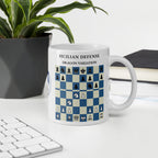 Sicilian Dragon Chess Mug - ceramic chess opening mug
