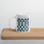 Sicilian Defense: Hyper-Accelerated Dragon Chess Mug - ceramic chess opening mug
