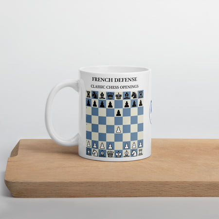 French Defense Chess Mug