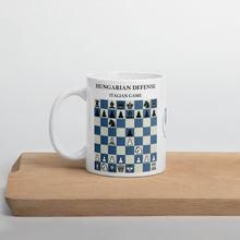 Load image into Gallery viewer, Hungarian Defense Chess Mug
