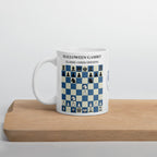 Halloween Gambit Chess Mug - ceramic chess opening mug
