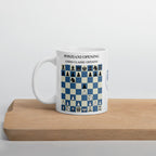 Ponziani Opening Chess Mug - ceramic chess opening mug
