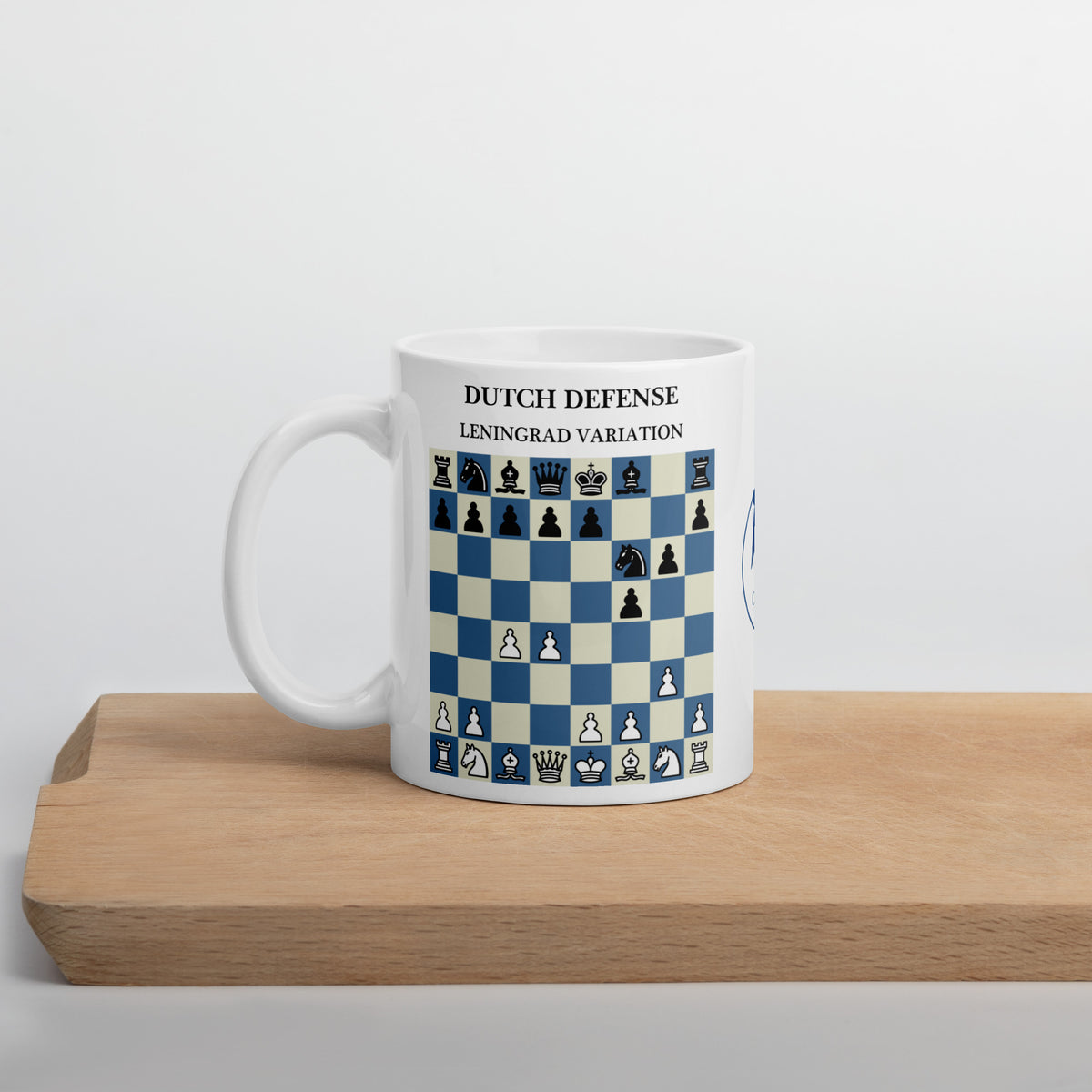 Dutch Defense: Leningrad Variation Chess Mug - ceramic chess opening mug