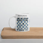 Bishop's Opening Chess Mug - ceramic chess opening mug