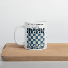 Load image into Gallery viewer, The Spanish Opening: Ruy Lopez Chess Mug
