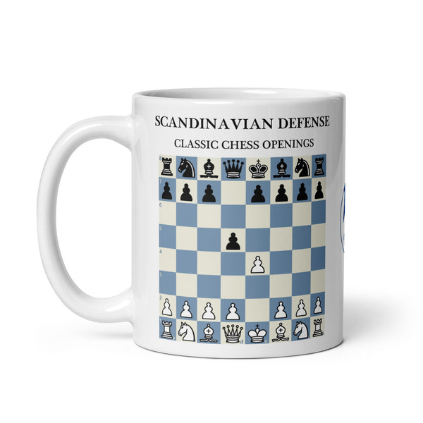 Scandinavian Defense Chess Mug - ceramic chess opening mug