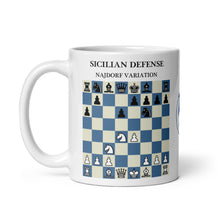 Load image into Gallery viewer, Sicilian Defense Najdorf Variation Chess Mug
