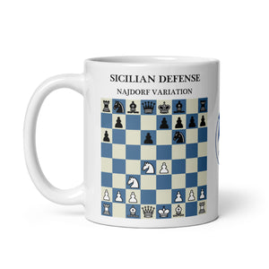Sicilian Defense Najdorf Variation Chess Mug