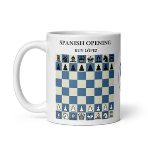 The Spanish Opening: Ruy Lopez Chess Mug