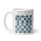 Sicilian Dragon Chess Mug - ceramic chess opening mug