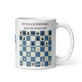 Sicilian Dragon Chess Mug - ceramic chess opening mug