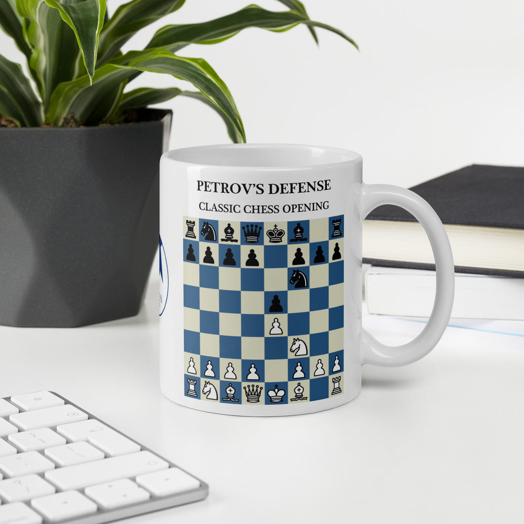 Taza de Ajedrez de Defensa de Petrov 