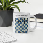 Halloween Gambit Chess Mug - ceramic chess opening mug