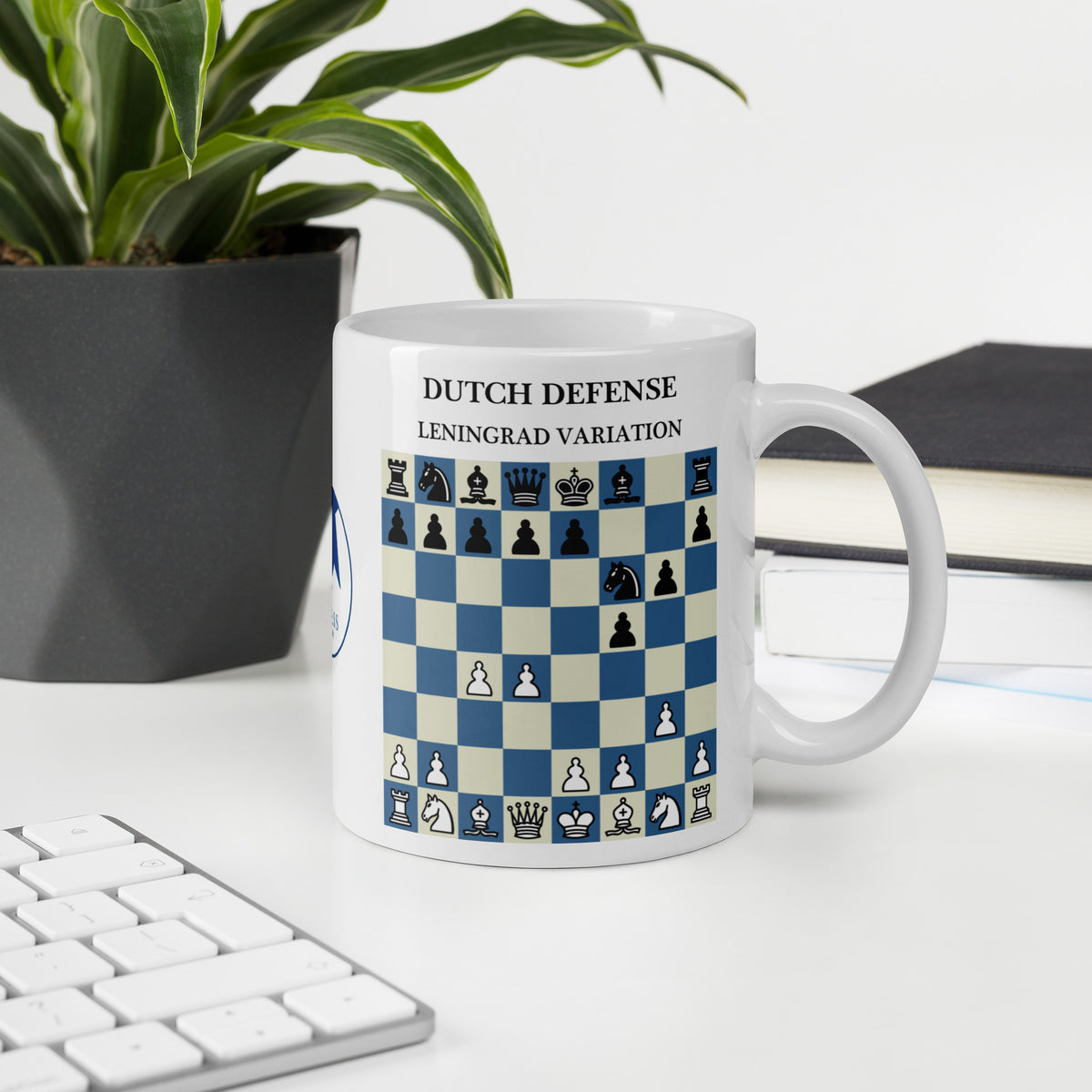 Dutch Defense: Leningrad Variation Chess Mug - ceramic chess opening mug