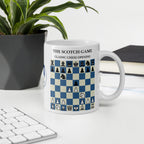 The Scotch Game Chess Mug - ceramic chess opening mug