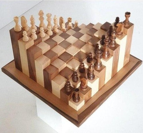 ▷Wobble Wooden Chess Board Set【2023 WOOD LUXURY】》 – Chess4pro