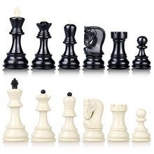 Load image into Gallery viewer, Black and White Large Chesspieces
