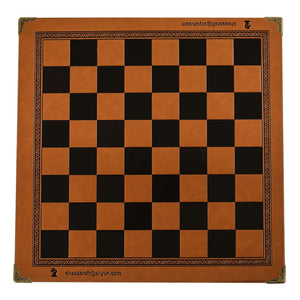 Tablero de ajedrez de cuero 