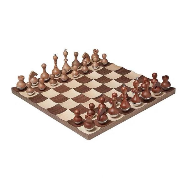 ▷Wobble Wooden Chess Board Set【2023 WOOD LUXURY】》 – Chess4pro